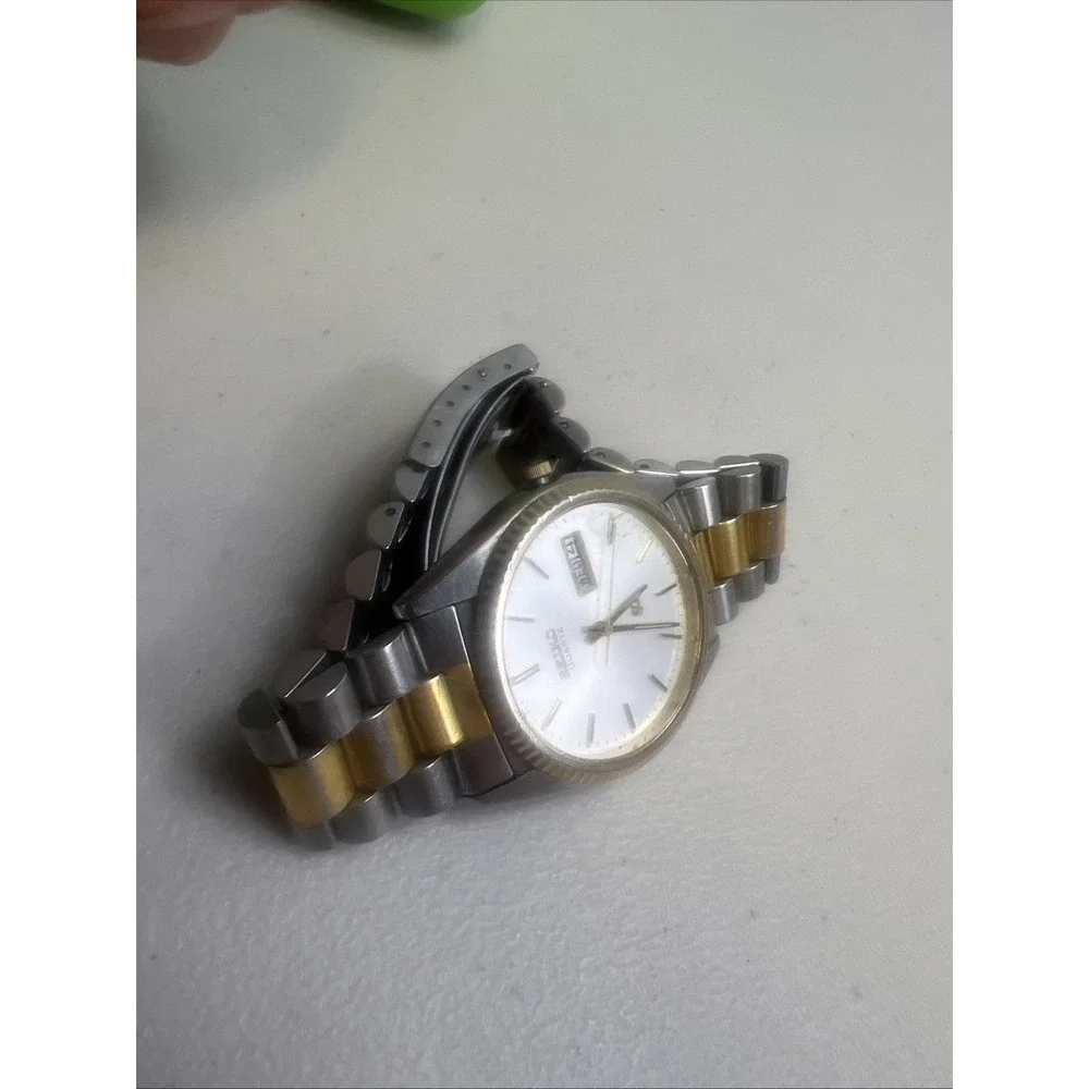 Seiko SQ Men's Two-Tone Day/Date Quartz‎ Watch 5Y23-8A69 Parts